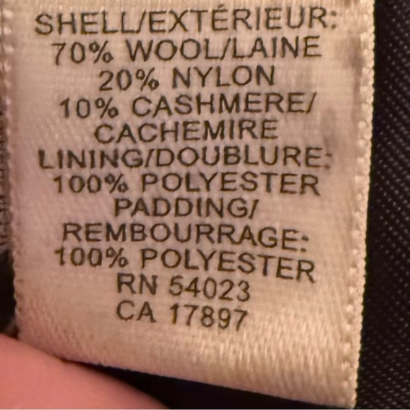 Men’s Banana Republic Wool Car coat, Charcoal Gray size L - Picture 5 of 5